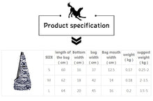 Load image into Gallery viewer, TAILUP Pet Dog Sling Bags Outdoor Windproof Carriers For Small Cats and Puppies
