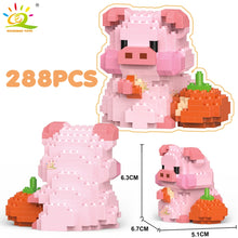 Load image into Gallery viewer, Mini Cute Pig Micro Building Blocks 3D Diamond Model Animals Bricks DIY City Construction Toys for Children Kids Gift
