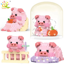 Load image into Gallery viewer, Mini Cute Pig Micro Building Blocks 3D Diamond Model Animals Bricks DIY City Construction Toys for Children Kids Gift
