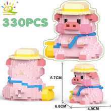 Load image into Gallery viewer, Mini Cute Pig Micro Building Blocks 3D Diamond Model Animals Bricks DIY City Construction Toys for Children Kids Gift

