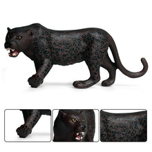 Load image into Gallery viewer, 6pcs /set Simulation Mini Baby Black Leopard figurine Cheetah figure Animal Model Home Decor Miniature Garden Decoration Accessories Toys
