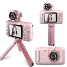 Load image into Gallery viewer, Handheld Camera Kids Camera Tripod 2.4‘’ HD Screen Children Digital Camera Video Recorder Toys for Kids Baby Girl Birthday Gift
