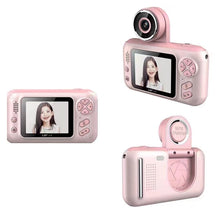 Load image into Gallery viewer, Handheld Camera Kids Camera Tripod 2.4‘’ HD Screen Children Digital Camera Video Recorder Toys for Kids Baby Girl Birthday Gift
