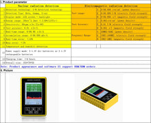 Load image into Gallery viewer, Handheld Digital Display Electromagnetic Radiation Nuclear Detector EMF Geiger Counter Full-functional High PrecisionType Tester
