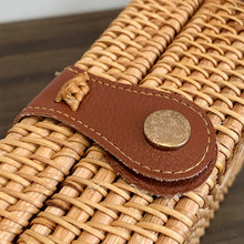 Load image into Gallery viewer, Handwoven Crossbody Bag Adjustable Strap Rattan Women Handbags Large-capacity Portable Durable Storage for Ladies Shopping Trip
