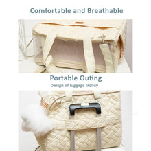 Load image into Gallery viewer, Hanpanda Spring Portable Dog Bag Outing Large Space Breathable One-shoulder Side Opening Dog Carrier Cat Diagonal Canvas Pet Bag
