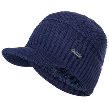 Load image into Gallery viewer, Unisex Warm Winter Hats Stylish Add Fur Lined Soft Beanie Cap With Brim Thick Winter Knitted Hats For Men &amp; Women Dropshipping
