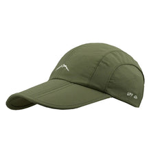Load image into Gallery viewer, Waterproof Outdoor Sport Baseball Cap Unisex Spring Summer Quick Drying Hat Breathable Cap Foldable Cycling hat Sun Protection
