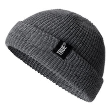 Load image into Gallery viewer, Daily SHORT Beanie Hat Unisex Sailor Style Winter Hat Men Women Ribbed Knitted Melon Cap True Letter Baggy Hat
