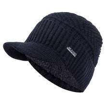 Load image into Gallery viewer, Unisex Warm Winter Hats Stylish Add Fur Lined Soft Beanie Cap With Brim Thick Winter Knitted Hats For Men &amp; Women Dropshipping

