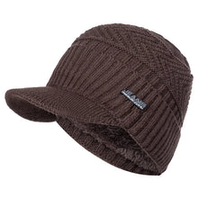 Load image into Gallery viewer, Unisex Warm Winter Hats Stylish Add Fur Lined Soft Beanie Cap With Brim Thick Winter Knitted Hats For Men &amp; Women Dropshipping
