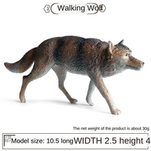 Load image into Gallery viewer, Small Size Simulation Wolf Action Figures PVC Figure Collectible Toys Wild Animal Figure Figurines Kids Cognitive Toys Kids Gift
