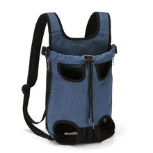 Load image into Gallery viewer, High Quality Pet Carrier Backpack Folding Dog Cat Bag Canvas Denim Bag For Small Dog Cat Carrier Fashion Harnes De Perro Mochila
