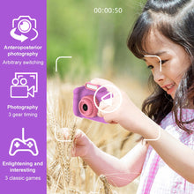 Load image into Gallery viewer, High-definition 4000W Front Rear Dual-camera 2 Inch HD IPS Screen Digital Kids Camera USB Charging with Lanyard Children's toys
