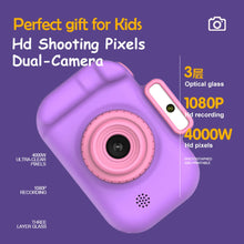 Load image into Gallery viewer, High-definition 4000W Front Rear Dual-camera 2 Inch HD IPS Screen Digital Kids Camera USB Charging with Lanyard Children's toys
