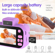 Load image into Gallery viewer, High-definition 4000W Front Rear Dual-camera 2 Inch HD IPS Screen Digital Kids Camera USB Charging with Lanyard Children's toys
