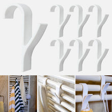 Load image into Gallery viewer, Fishhook Hanger For Heated Towel Radiator Rail Clothes Hanger Bath Hook Holder Percha Plegable Scarf Hanger
