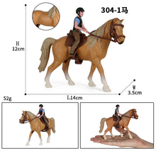 Load image into Gallery viewer, Hollow Farm People Animal Figures Toy Riding Horse Figurine Rider Action Figures Model Educational Model Doll For Kids Gift
