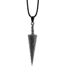 Load image into Gallery viewer, Hot Anime Hollow Knight Hollow Knight Pure Nail Sword Bone Nail Pendant Necklace Trendy Geometry Rope Choker Necklace Jewelry
