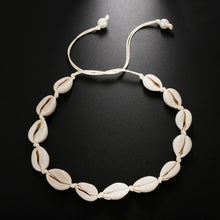 Load image into Gallery viewer, Hot Conch Seashell Necklace Women Jewelry Summer Beach Shell Choker Bohemian Rope Cowrie Beaded Necklaces Handmade Collar Female
