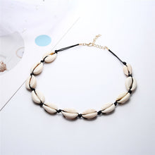 Load image into Gallery viewer, Hot Conch Seashell Necklace Women Jewelry Summer Beach Shell Choker Bohemian Rope Cowrie Beaded Necklaces Handmade Collar Female
