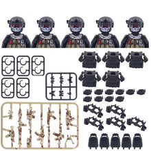 Load image into Gallery viewer, Hot Military Building Blocks Ghost Special Forces Soldiers Figure Bandits Accessories Gun Backpacks Vests Belts Weapons Kids Toy

