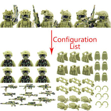 Load image into Gallery viewer, Hot Military Building Blocks Ghost Special Forces Soldiers Figure Bandits Accessories Gun Backpacks Vests Belts Weapons Kids Toy
