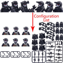 Load image into Gallery viewer, Hot Military Building Blocks Ghost Special Forces Soldiers Figure Bandits Accessories Gun Backpacks Vests Belts Weapons Kids Toy
