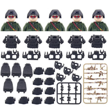 Load image into Gallery viewer, Hot Military Building Blocks Ghost Special Forces Soldiers Figure Bandits Accessories Gun Backpacks Vests Belts Weapons Kids Toy
