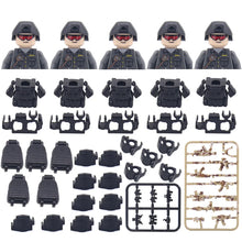 Load image into Gallery viewer, Hot Military Building Blocks Ghost Special Forces Soldiers Figure Bandits Accessories Gun Backpacks Vests Belts Weapons Kids Toy
