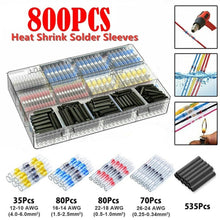 Load image into Gallery viewer, Hot s Solder Seal Wire Connectors - Heat Shrink Solder Butt Connectors - Solder Connector Kit - Automotive Marine Insulated
