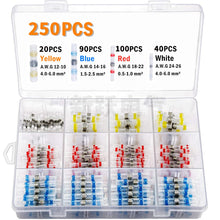 Load image into Gallery viewer, Hot s Solder Seal Wire Connectors - Heat Shrink Solder Butt Connectors - Solder Connector Kit - Automotive Marine Insulated

