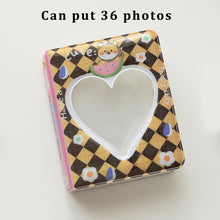 Load image into Gallery viewer, INS Colorful Lattice Photo Album 3 Inch Kpop Idols Photocards Cards Holder 40 Pockets Korean Star Chasing Photos Collect Book
