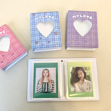 Load image into Gallery viewer, INS Colorful Lattice Photo Album 3 Inch Kpop Idols Photocards Cards Holder 40 Pockets Korean Star Chasing Photos Collect Book
