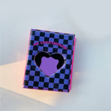 Load image into Gallery viewer, INS Colorful Lattice Photo Album 3 Inch Kpop Idols Photocards Cards Holder 40 Pockets Korean Star Chasing Photos Collect Book
