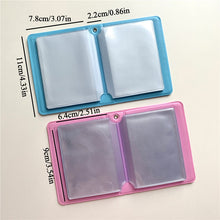 Load image into Gallery viewer, INS Pink Blue Photo Album 3 Inch 40 Pockets Photocard Holder Square Hollow Idol Cards Holder Collect Book Photos Album
