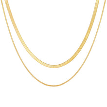 Load image into Gallery viewer, Fashion Simple Snake Chain Clavicle Choker Necklace for Women Retro Golden Chain Short Necklace Fashion Jewelry Gift
