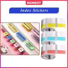 Load image into Gallery viewer, 【Index Label Sticker】NiiMBOT D11/D110/D101/B1/B21/B203/B3S Printing Paper Self-adhesive Waterproof Notepad Book Tag
