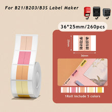 Load image into Gallery viewer, 【Index Label Sticker】NiiMBOT D11/D110/D101/B1/B21/B203/B3S Printing Paper Self-adhesive Waterproof Notepad Book Tag
