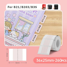 Load image into Gallery viewer, 【Index Label Sticker】NiiMBOT D11/D110/D101/B1/B21/B203/B3S Printing Paper Self-adhesive Waterproof Notepad Book Tag
