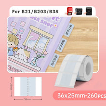 Load image into Gallery viewer, 【Index Label Sticker】NiiMBOT D11/D110/D101/B1/B21/B203/B3S Printing Paper Self-adhesive Waterproof Notepad Book Tag
