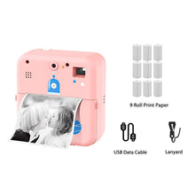 Load image into Gallery viewer, Instant Photo Print Camera For Kids Thermal Label Printer Digital Toy Camera For Child Girl Birthday Gift

