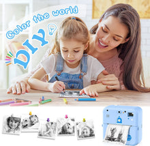 Load image into Gallery viewer, Instant Photo Print Camera For Kids Thermal Label Printer Digital Toy Camera For Child Girl Birthday Gift

