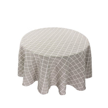 Load image into Gallery viewer, Japan Style Tablecloth Cotton Linen Round Table Cloth Nordic Table Cover for Home Wedding Party Decoration Printed White Yellow
