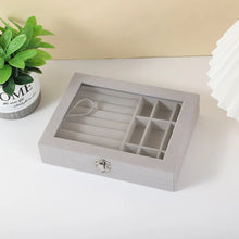Load image into Gallery viewer, Jewelry Storage Box Earring Ring Necklace Organizers Storage Transparent Jewlery Holder Display Box for Jewelry  Classification
