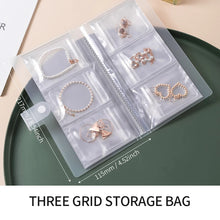 Load image into Gallery viewer, Jewelry storage box, earrings, anti oxidation ring, hand jewelry, transparent and dustproof storage bag, necklace, jewelry book,
