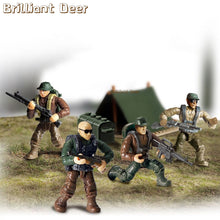 Load image into Gallery viewer, Jungle Snow Desert Combat Scene Special Force WW2 Military Toy Soldiers Action Figure Army Weapon Gun Vest Building Blocks Set
