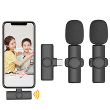 Load image into Gallery viewer, K11 Professional Wireless Lavalier Microphone for iPhone iPad Laptop Android Live Gaming Video Recording Interview Business Mic
