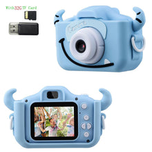 Load image into Gallery viewer, Kids Digital Camera 1080P HD2.0 Inches Color Screen Dual Selfie Video Game Children Camera 600mah battery Toy Gifts for Children
