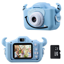 Load image into Gallery viewer, Kids Digital Camera 1080P HD2.0 Inches Color Screen Dual Selfie Video Game Children Camera 600mah battery Toy Gifts for Children
